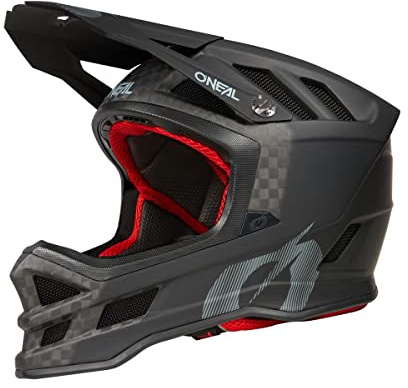 O'NEAL | mountainbikehjälm | MTB Downhill | Dri-Lex® foder, IPX® stötabsorptionsteknik, lätt kolfiberskal | Blade Carbon IPX® hjälm V.22 | vuxna | svart kol | storlek M