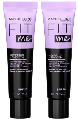 2 x Maybelline Fit Me Luminous and Smooth Primer SPF 20 - Normal to Dry Skin