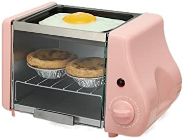 Herramientas para hornear pasteles de cumpleaños Mini horno eléctrico, parrilla for asar, tostadora, pastel, máquina for hacer pan, bistec, huevos fritos, tortilla, sartén, temporizador, máquina de de