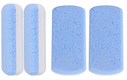 FRCOLOR 4 Stück Glas Fußpeeling Hornhautentferner für Füße Ergonomische Fußraspel Pediküre Zubehör für Fußpflege zu Hause