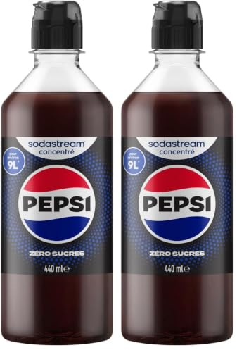 SodaStream Pepsi Zéro Sucres concentré (440ml) (Lot de 2)