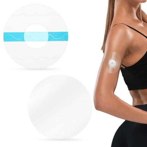 Paquete De 30 Cubiertas para Sensores De Glucosa Sin Látex Parches Adhesivos Médicos para Cinta Cgm Precortada Sin Pegamento En El Centro Resistente Al Agua Y Resistente para Una Larga Estancia