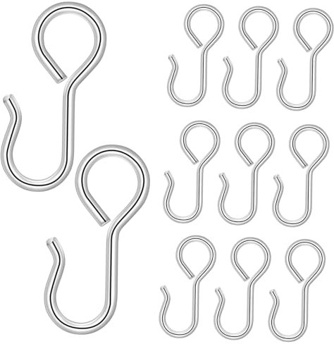 OUNONA Crochet Métallique en S pour Housse De Siège De Voiture Lot de 50 Pièces Fixation Facile Et Durable pour Coussins De Siège Auto Accessoire Pratique pour Aménagement Intérieur