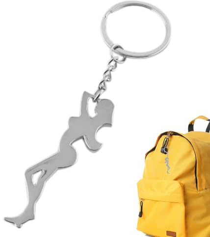 Porte-clés décapsuleur | Petit porte-clés léger en forme de femme – Pendentif léger facile à transporter, petit décapsuleur pratique pour ouvrir les couvercles de la bouteille de bière facilement