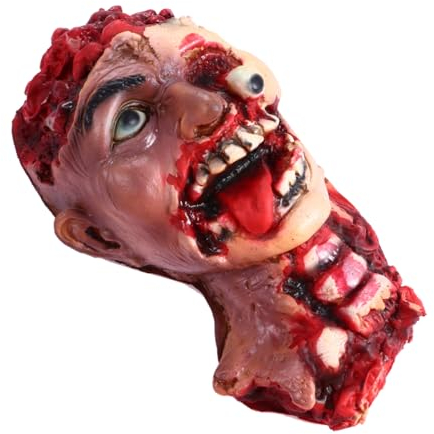BESTonZON Halloween- Unheimlich Abgetrennter Kopf Kopfschmuck Halloween-deko-zubehör -Blut-Requisiten Gruselige Blutige Gebrochene Körperteile Emulsion