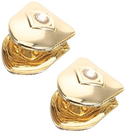 PACKOVE 2stücke Teiliges Goldfarbene Einzelne Kupfer-zahnkappen Modische Hip-hop Zahnschmuck Für Cosplay Und Alltag