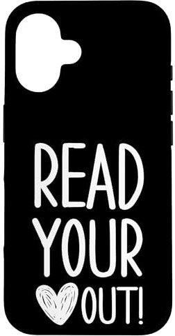 Carcasa para iPhone 16 Amante de los libros, Amantes de la lectura, Ratón de biblioteca, Lee tu corazón