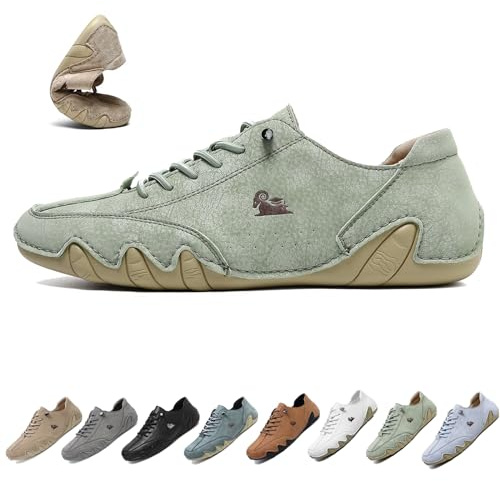Scarpe Vogany for donna uomo, Vogldeck - Scarpe ortopediche impermeabili e traspiranti, leggere, antiscivolo, comode, da esterno, unisex, da passeggio, casual, a piedi nudi(Light green,37 EU)