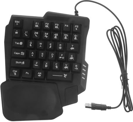 SEWACC Clavier De Jeu Mécanique Rétroéclairé 35 Touches Compact pour Joueurs, Style Moderne, Tactile Précis, Usage Maison Et Gaming Informatique, Jeunes, Couleur Noire