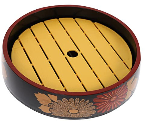 KICHOUSE 1 Juego De Vajilla De Barril De Sushi Plato De Sushi Cubo Redondo Para Sashimi Plato Para Sashimi De Salmón Kit De Redondo Para Servir Para Barril