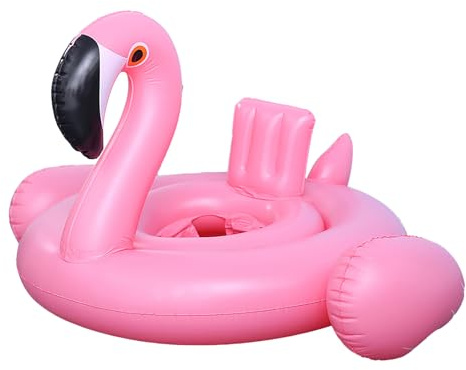 Schwimmen Schwimmer Ring mit Sitz, lustige Flamingo Schwimmen Ring aufblasbare Schwimmen Ring Schwimmer Sommer Schwimmbad Spielzeug für Kinder 3-10