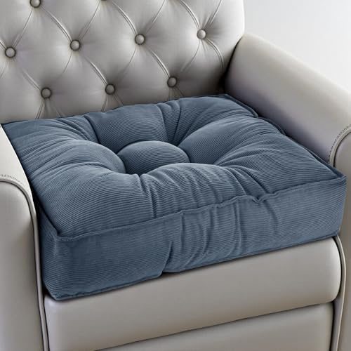 EDIMENS Coussins pour chaise de jardin 50x50x12cm – Coussin d’assise en coton doux, épais et ferme, coussins de siège d’intérieur pour jardin, chaise de salle à manger, terrasse, chaises de bistro
