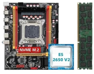 Kit de Carte mère X79 avec processeur XEON E5 2650 V2 LGA 2011 et 16 Go de mémoire DDR3 1600 ECC RA-M
