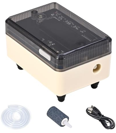 Aérateur pour Aquarium,Bulleur Rechargeable Transparent - Pompe À Appât Vivant Rechargeable | pour Usage Domestique Camping Plein Air Voyage Entretien Bassin Bateau Eau Douce Et Eau Salée