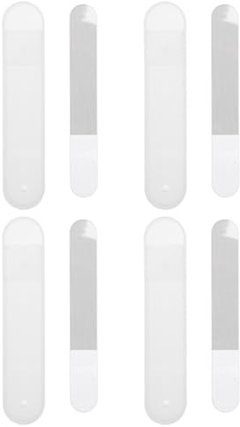 HOMSFOU de Limas de Uñas de Vidrio Nano Pulidor para Brillo y Cuidado Profesional 4 Juegos para Manicura y Pedicura