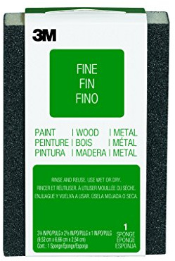 3M 68021 Schleifschwamm, vierseitig beschichtet, Soft, 68 mm x 100 mm x 26 mm, Medium (100-er Pack)