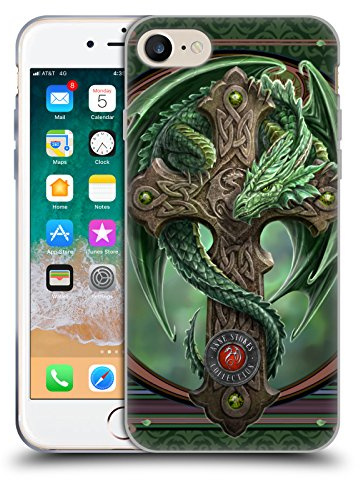Head Case Designs sous Licence Officielle Anne Stokes Gardien des Bois Dragons Coque en Gel [Qualité Militaire] Compatible avec Apple iPhone 7/8 / SE 2020 & 2022 Et Compatible avec MagSafe