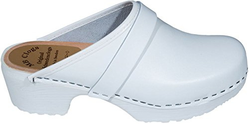 MB Clogs Original Schwedenclogs Damenclogs weiß mit PU Sohle