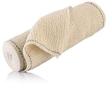 Labor Professional Stretch Crep Tygbandage för att blötlägga, tvättbart och återanvändbart för bandage och estetiska behandlingar varm/kall storlek 500 x 20 cm