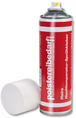 Heiro Hochtemperatur Sprühkleber 500ml - Kontakt Sprühkleber extra stark mit Ventil zum Verstellen