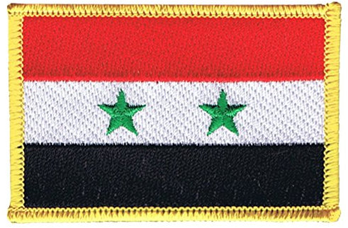 Flaggenfritze Flaggen Aufnäher Syrien Fahne Patch + gratis Aufkleber