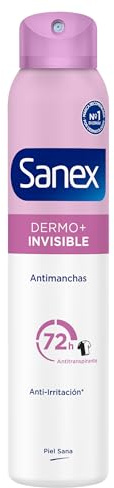 Sanex pH Balance Dermo Invisible, Desodorante Hombre o Mujer, Desodorante Spray, 200ml
