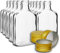 10 botellas de bolsillo de 100 ml con tapones dorados de rosca, para vino, whisky o licores