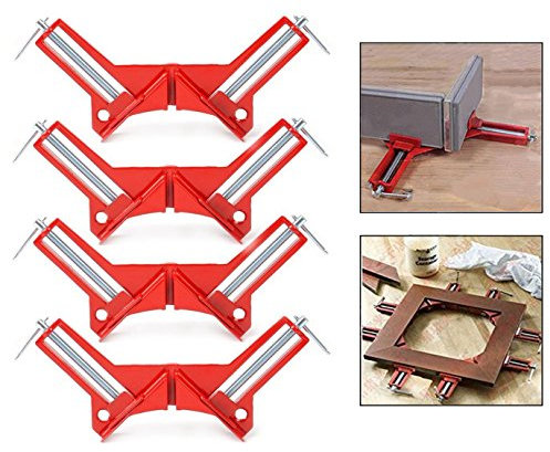 Itian 4 Pezzi Angolo Retto Morsetto 90 Gradi Morsetto Holder