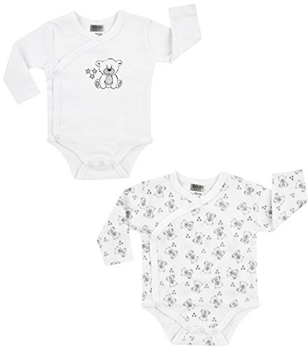 Jacky Kinder Wrap-Around Body Long Sleeves Pack Langen Ärmeln, Sortiert, 50/56-86/92