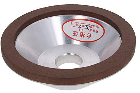 Utoolmart 4-Zoll-Bördelschale Diamantschleifscheiben Harzgebundene Schleifscheibe für Hartmetall Metall 150 Körnung1St