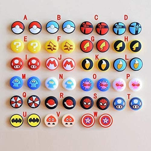 Silicone Analog Thumb Grip Stick Set Joystick Cap Thumbstick Cover Caps for Switch NS Switch Lite Thumbsticks Cap (A)