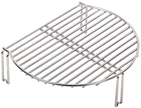 Vankey Extenseur de gril pour Kamado Joe JR, grille de cuisson tout-en-un en acier inoxydable pour petits œufs verts Minimax et autres grills de fumoir, ajoute 60 % d'espace de cuisson supplémentaire