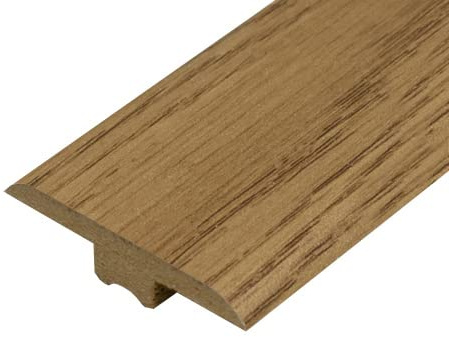 Universal Moudlings Laminate & Wood Flooring T Section Transition Bar MDF Threshold Strip Edge Profile Door Strip Trim (Enhanced Oak)