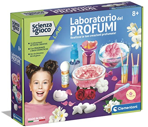Clementoni - 19346 - Scienza e Gioco Lab - Il Laboratorio Dei Profumi - Esperimenti Scienza, Laboratorio Bambina, Kit Per Realizzare Profumi, Gioco Scientifico 8 Anni, In Italiano - Made In Italy