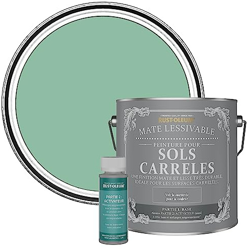 Rust-Oleum Green Washable Matt Floor Tile Paint - Wanderlust 2.5L