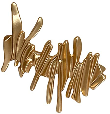 NIHENHAO Broches Irregulares de Metal Simples de Moda Retro Broche de Atmósfera Femenina Accesorios de Aleación