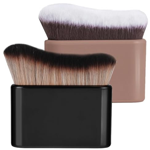 Pennello Autoabbronzante, 2 pennelli abbronzanti, spazzola per miscelazione e trucco, applicatore senza