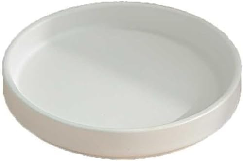 White Brazilian Wood Pallet White Ceramic Saucer Office Desk Decorations Plant Pot Base Jewelry Tray Tray, Home Office Decor, Brazilian Wood Potted Tray Pots, Planters and Container Accessories