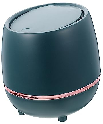 DOITOOL Cubo De Basura Doméstico Resistente Al Desgaste Práctico Bote De Basura Tapa Abatible Para Diario Oficina