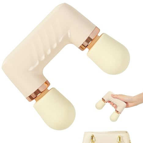 Massaggiatore a percussione portatile - Doppia testa di massaggio, apparecchio per massaggi, per spalle, per atleti, donne, uomini, viaggiatori, amanti del fitness, uso domestico, ufficio, palestra,