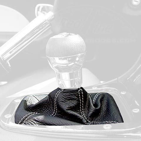 RedlineGoods Schaltsack Manschette kompatibel mit Mazda Miata NB 1998-05. Maßgeschneidert - Nicht universell. Echtes Top Qualitat Italienisches Alcantara. Schwarz mit Blauem Faden