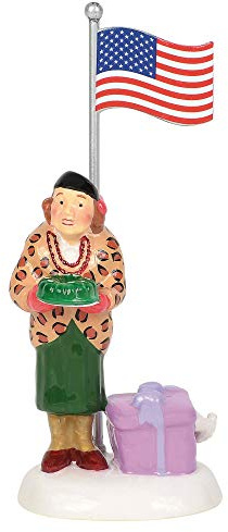 Department 56 Original Snow Village Accessories National Lampoon's Christmas Vacation Aunt Bethany Play Ball Figurine, 2.95 Inch, Multicolor