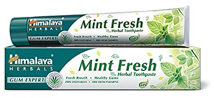 Himalaya Mint Fresh Herbal Toothpaste Gum Expert Range for Healthy, Protected Gums and Fresh Breath, 75 ml