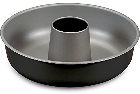 Guardini, Moule à beignets Ø 25 cm, Acier avec revêtement antiadhésif, Noir et Gris, Fabriqué en Italie, ligne Happy Hour