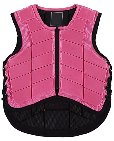 Alvinlite Gilet de Protection équestre de sécurité pour équitation pour garçons et Filles, Fournitures d'équipement équestre équin(M)