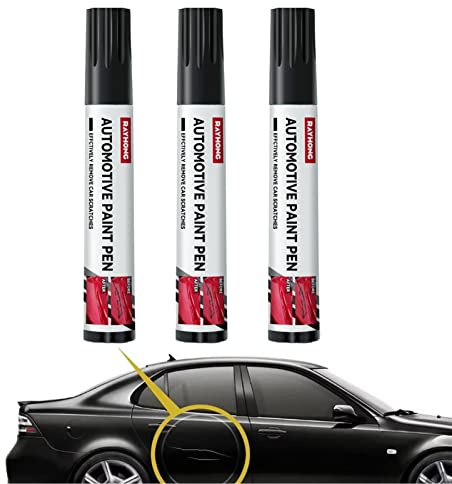 Auto Lackstift Lackreparaturstift, 3 Stück Autokratzer Reparaturmittel Weißer/schwarzer, Auto Kratzer Reparatur Stift, Entfernen Und Wiederherstellen Von Lackübertragungen,kleinere Unvollkommenheiten