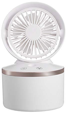 Labstandard Ventilateur humidificateur USB avec batterie rechargeable intégrée pour intérieur et extérieur