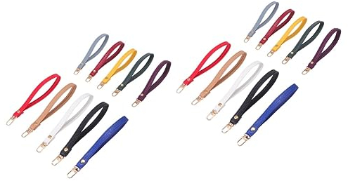 MAGICLULU 20stücke Teiliges Handgelenk-geldbörsenriemen Aus Pu-leder Verstellbare Handtaschen-lanyards Verschiedenen Farben Eleganter Ersatz Für Schlüsselanhänger Und Handtaschenriemen