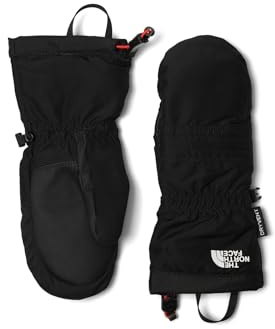 The North Face Little Kids' Montana Insulated Ski Mitt - Touchscreen Compatible Gloves, Water & Wind Resistant, Fleece Lined, TNF Black, Small