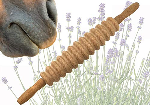 LaziRoll® 4d - Faszienrolle Pferd/Hund/Mensch Aromatherapie (groß gerillt) (Sandelholz)